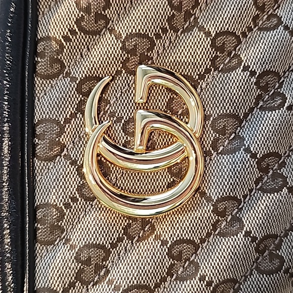 Gucci GG Marmont Small Matelasse Canvas Leather Crossbody Bag - Picture 3 of 17